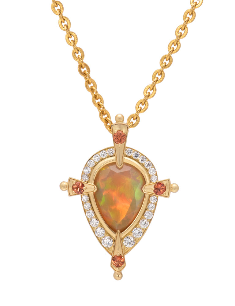 Ethiopian Opal Andromeda Pendant