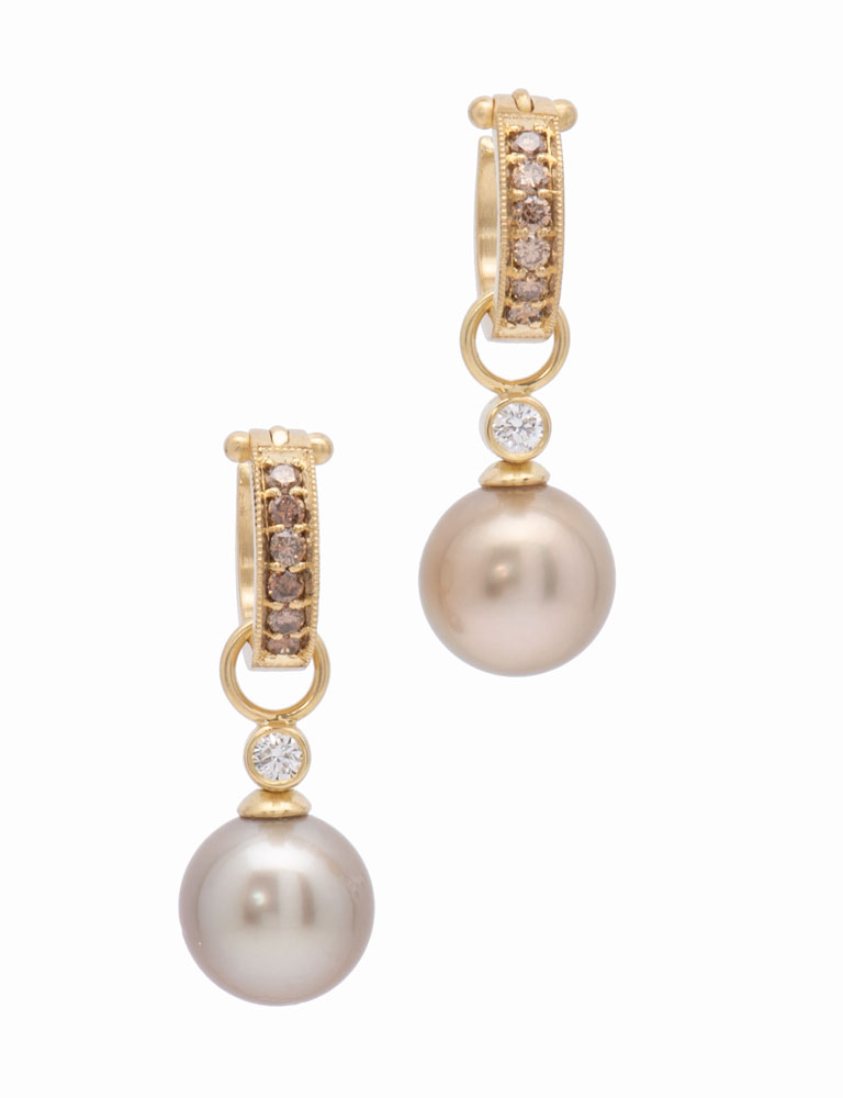 South Sea Latte Pearl and Diamond Drops