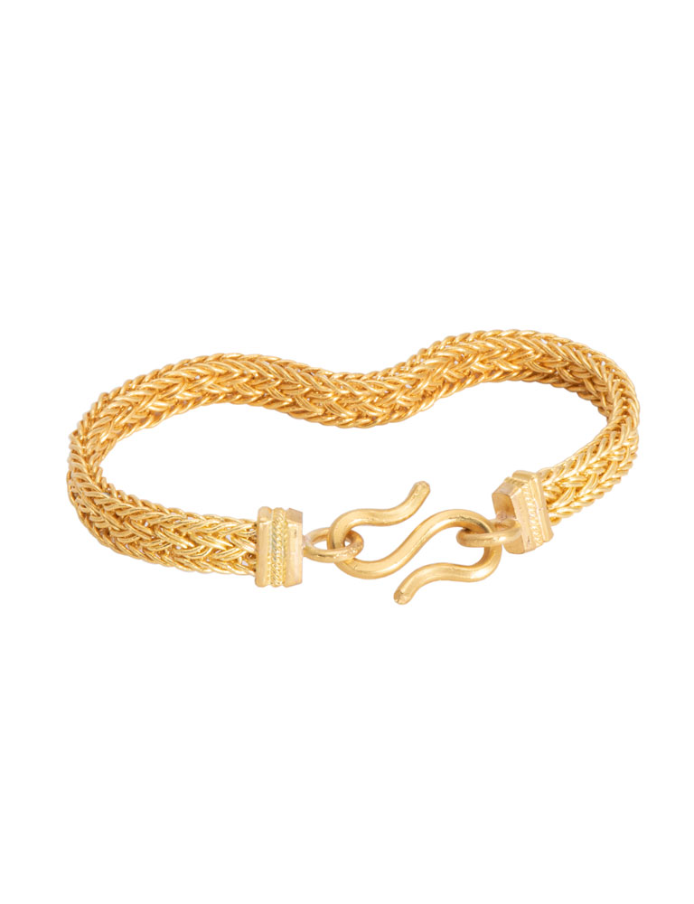 22kt Gold Thai Weave Bracelet