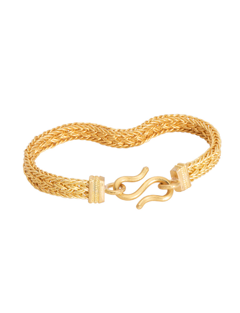 ELEGANT MENS GOLD BRACELET - Navrathan