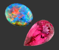 Opal and Tourmaline