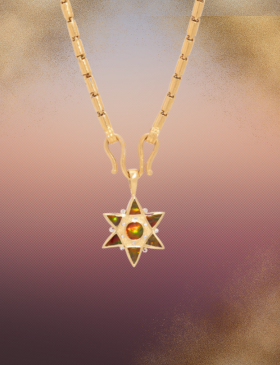 Fire Agate Star of Creation