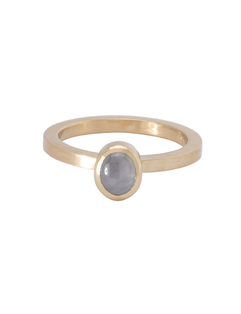 Grey Star Sapphire Be Mine Ring