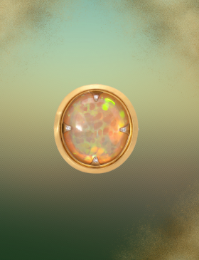 Ethiopian Opal Reflecting Pool Ring