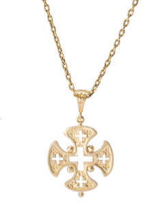 Gold Amalfi Cross Pendant