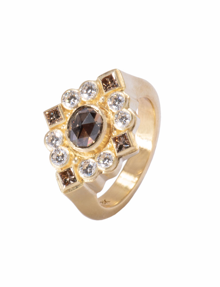 Peruvian Lily Diamond Ring