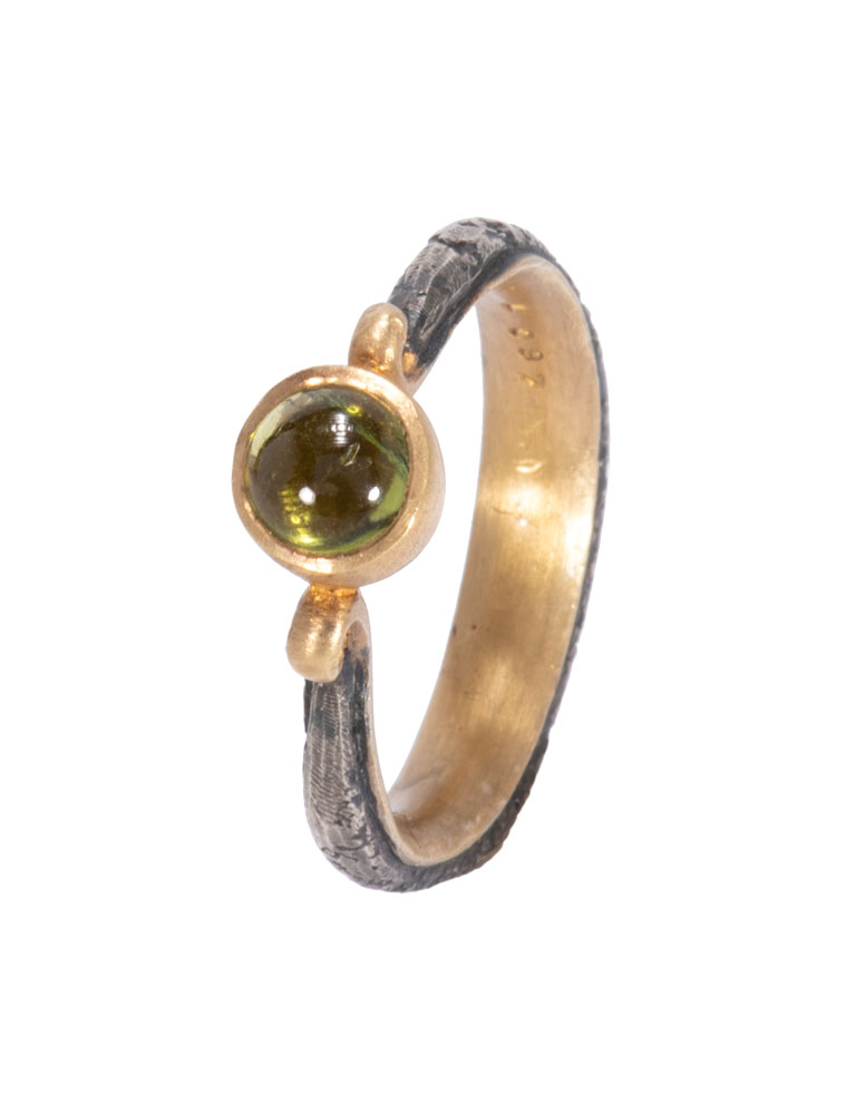 Tourmaline Lyra Ring