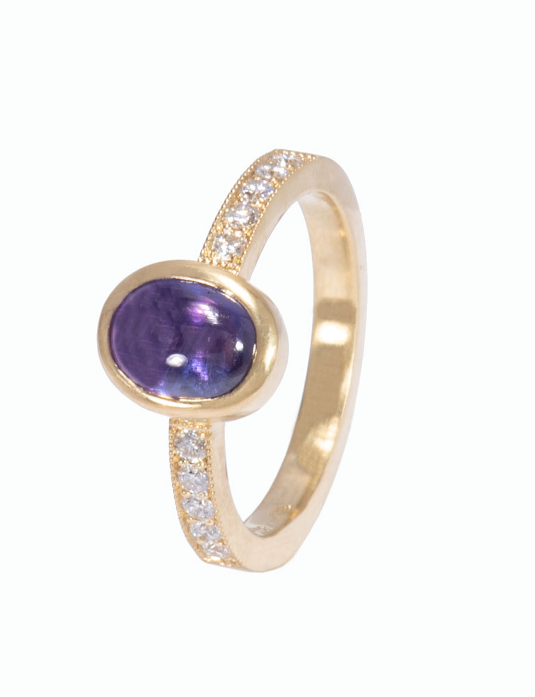 Purple Sapphire Be Mine Ring