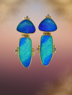 Opal Seascape Earrings