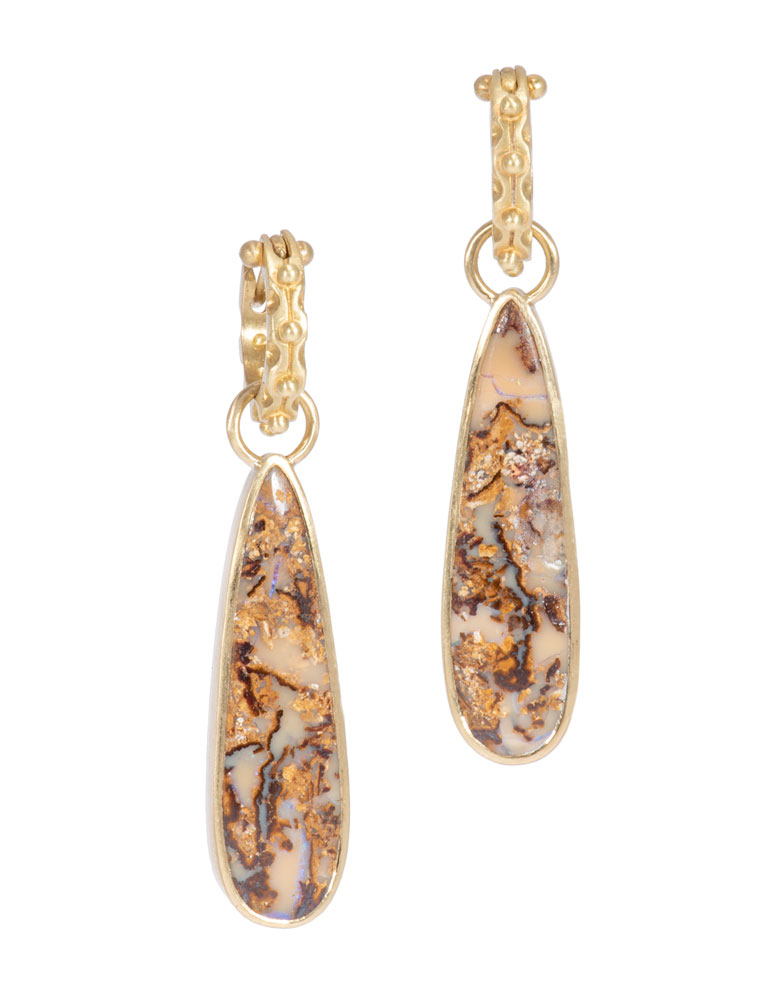 Earthtone Ironstone Opal Drops