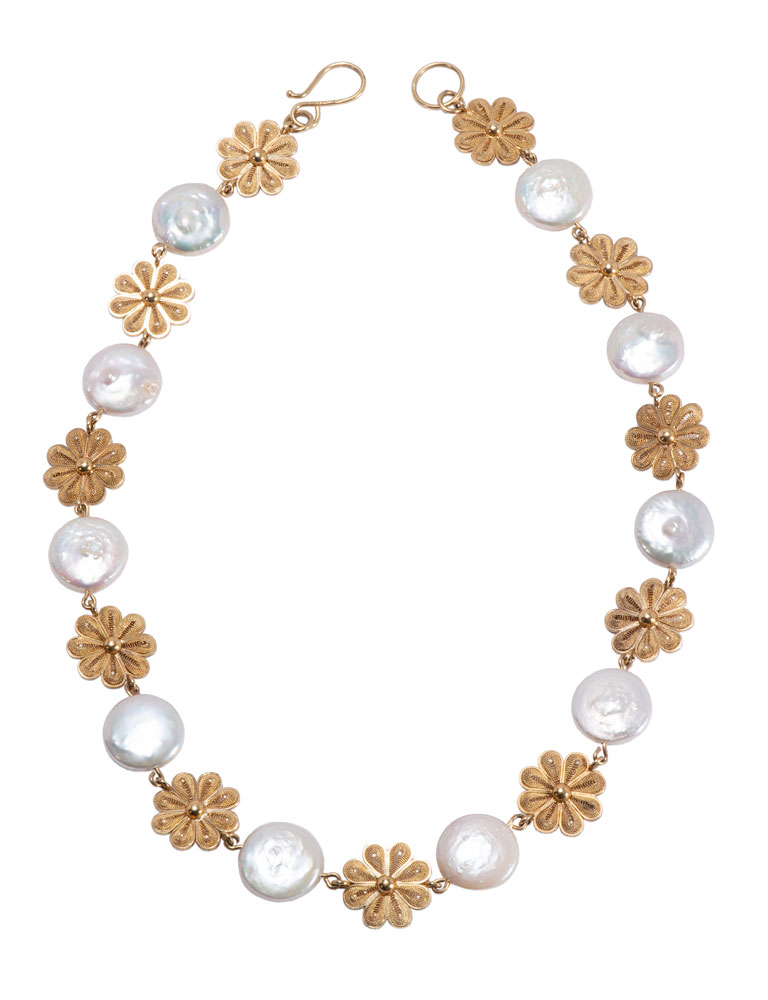 Star Pearl Charm Gold Necklace – Pineal Vision Jewelry