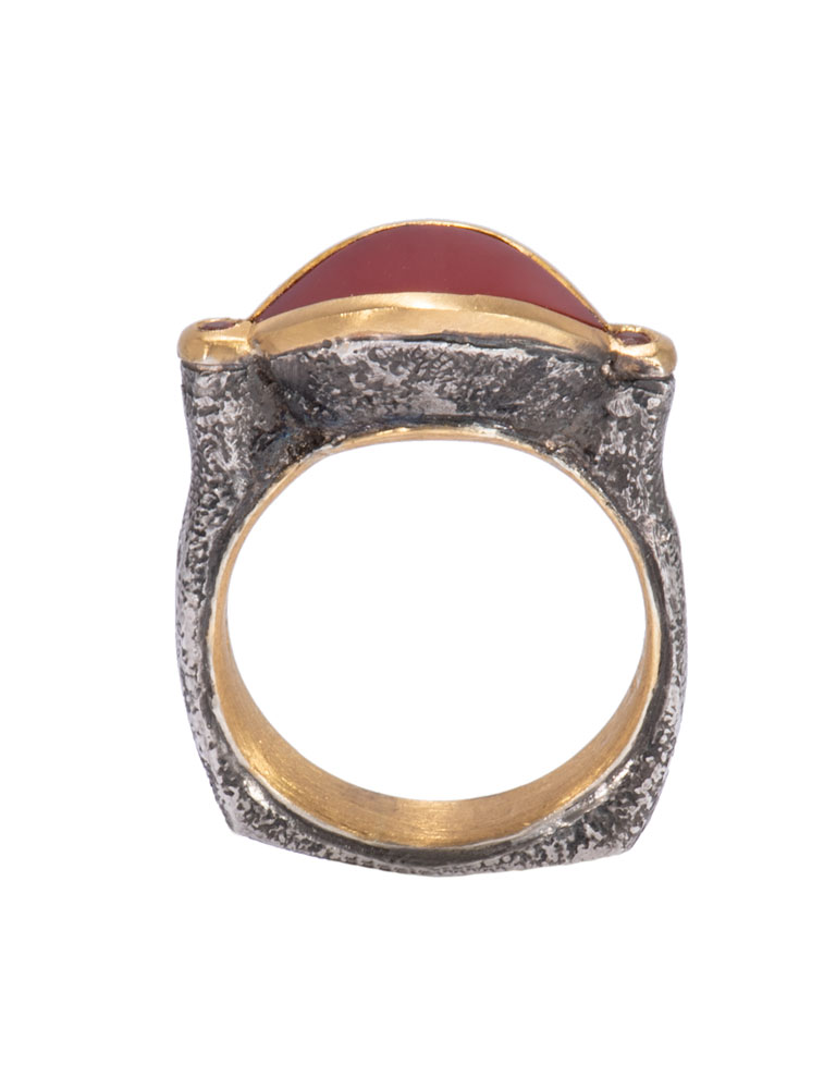 Cleopatra's Eye Carnelian Ring