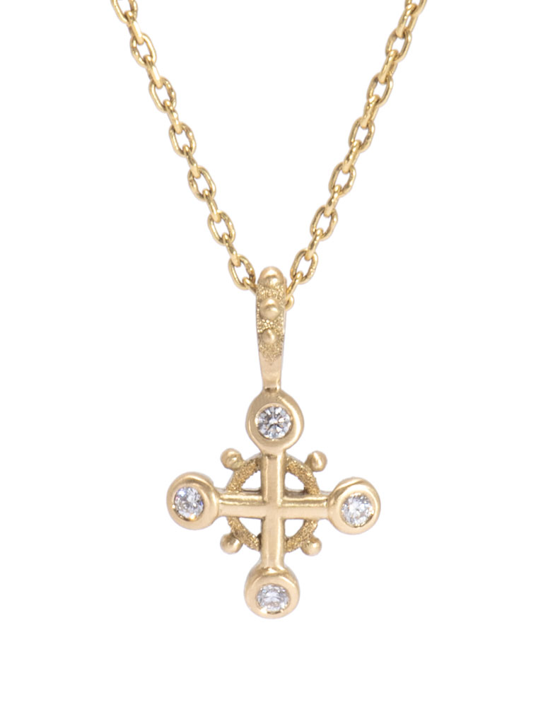 White Diamond Silvio's Cross Pendant