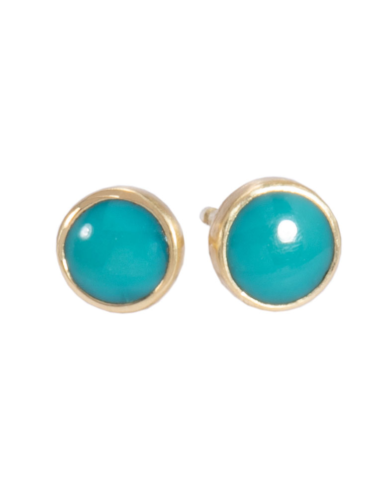 Teensy Turquoise Studs