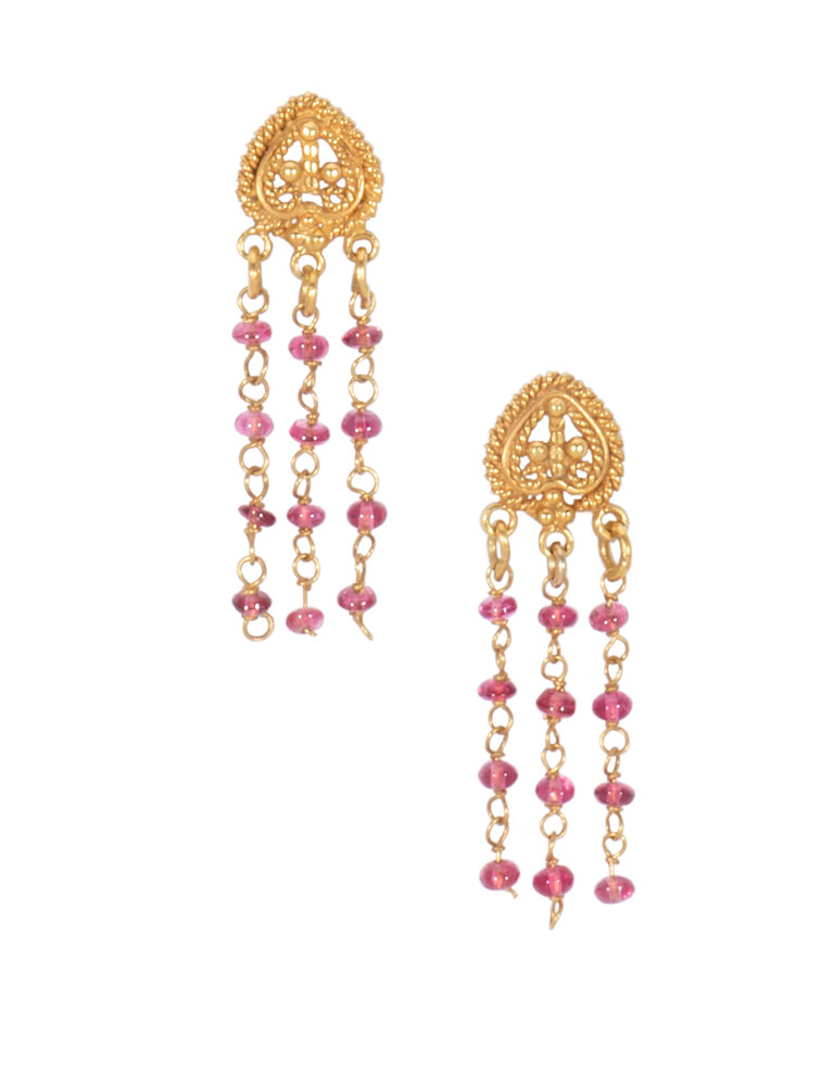 Pink Ruby Dangles