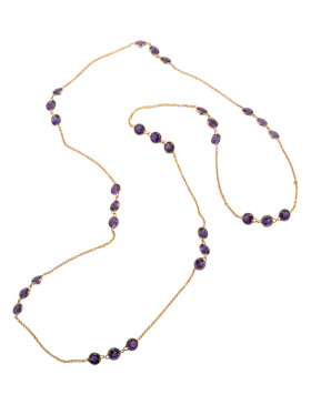Amethyst Stations Necklace