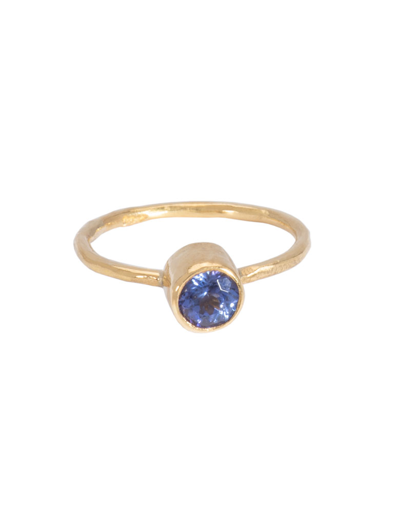 Deep Blue Tourmaline Ring