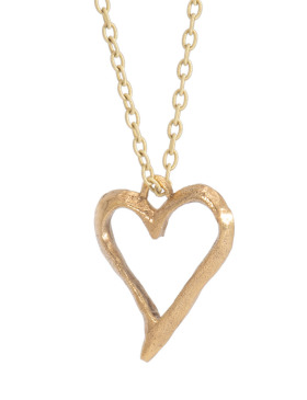 Large Open Heart Pendant