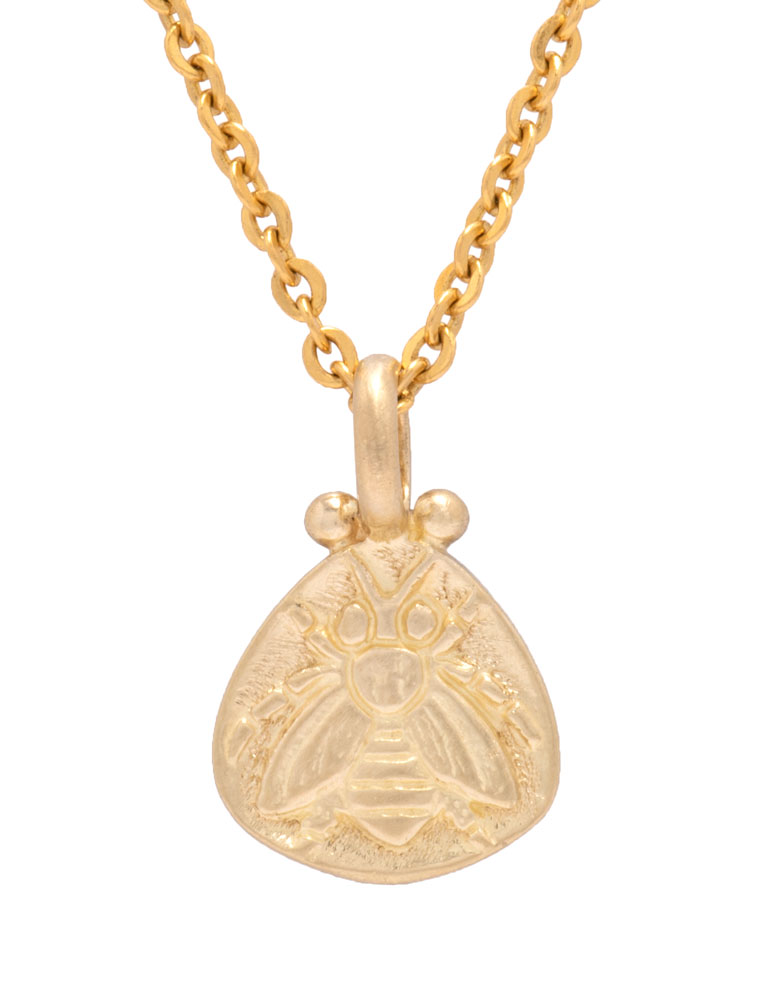  18kt Gold Bee Amulet