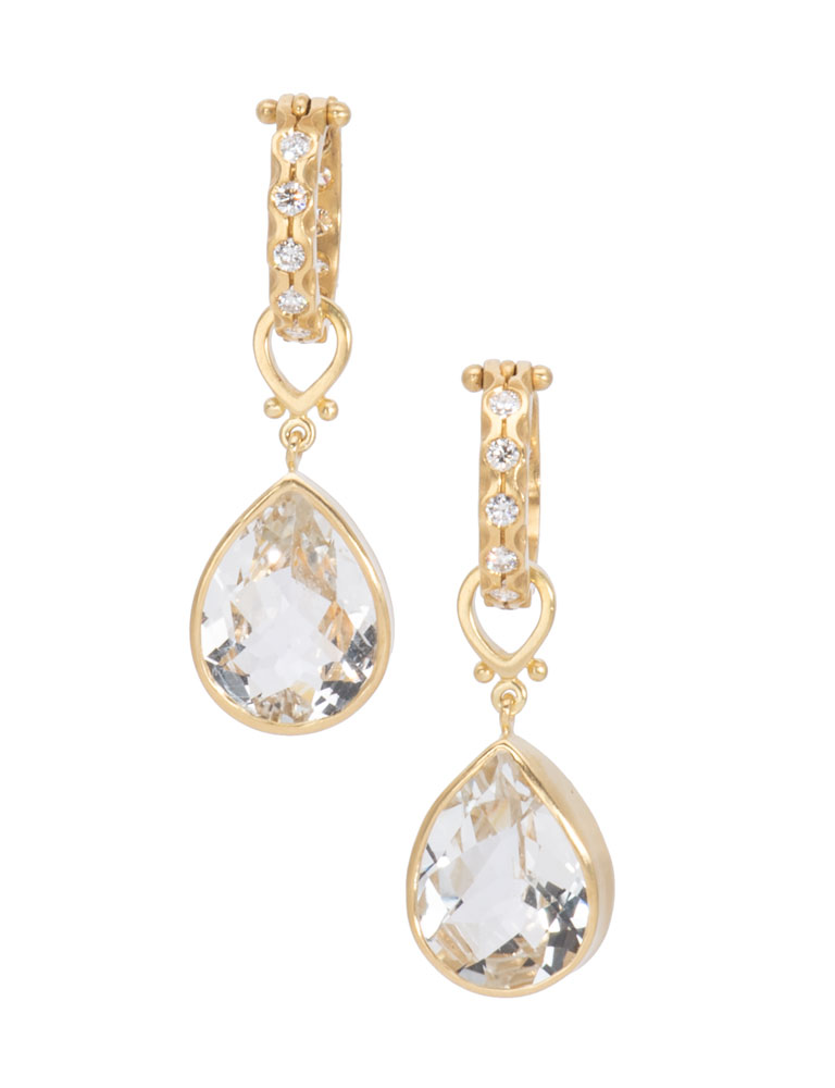 Anjou Top White Topaz Drops