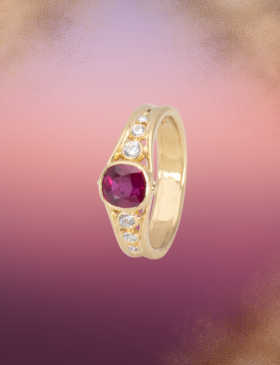 Burmese Ruby Perugia Ring