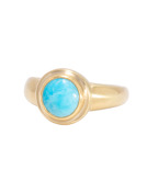 Sleeping Beauty Turquoise Signet Ring Main View