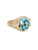 Turquoise Beaded Crown Ring Main View