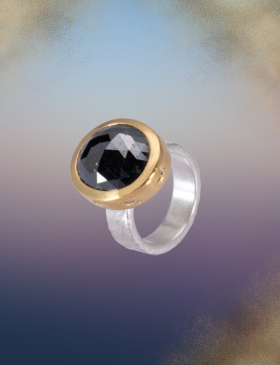 Black Diamond Celestial Ring