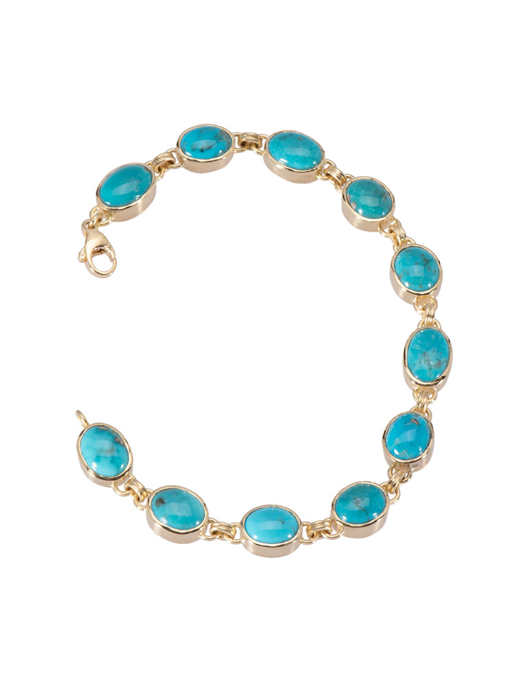 Morenci Turquoise Link Bracelet