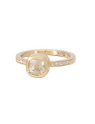 Pale Yellow Sapphire Be Mine Ring Main View