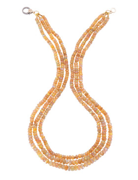 Triple Ethiopian Opal Necklace
