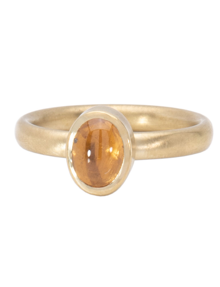 Golden Sapphire Be Mine Ring