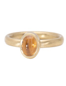 Golden Sapphire Be Mine Ring Main View