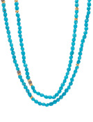 Kingman Turquoise Long Nugget Necklace Main View