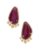 Mozambique Ruby Studs Main View