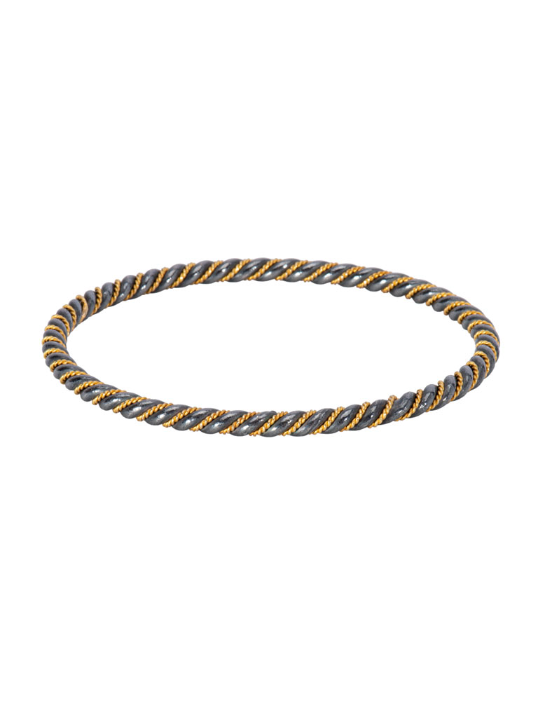 Mixed Metal Twist Bracelet