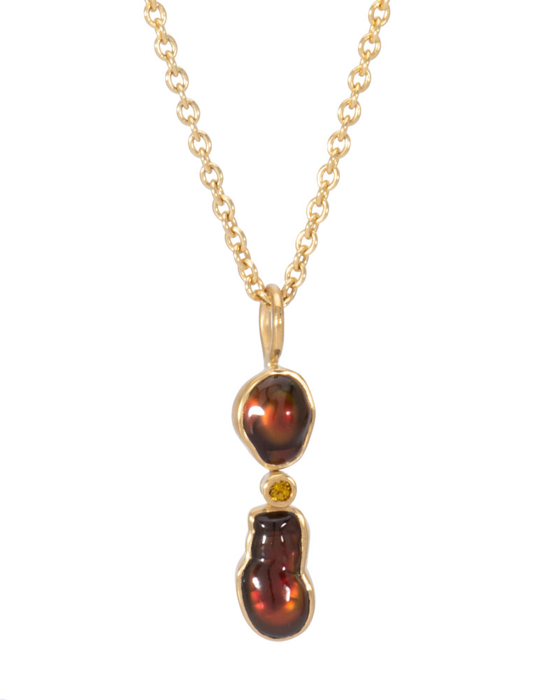 Gem Fire Agate Pendant