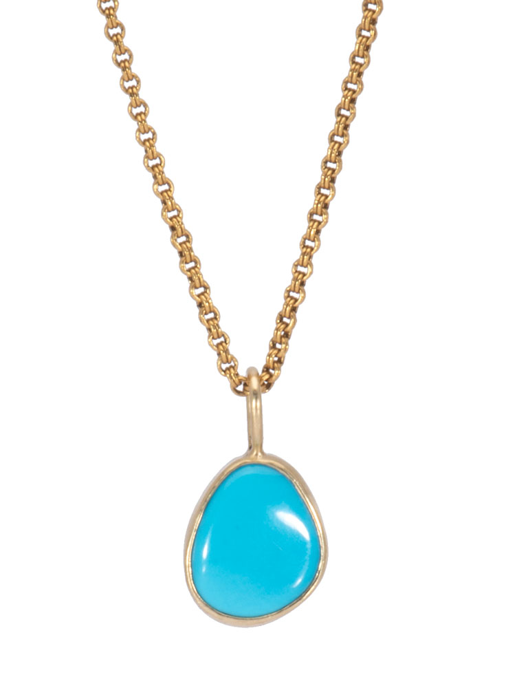 Sleeping Beauty Turquoise Pera Pendant-small