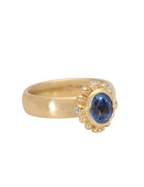 Sapphire Byzantine Ring