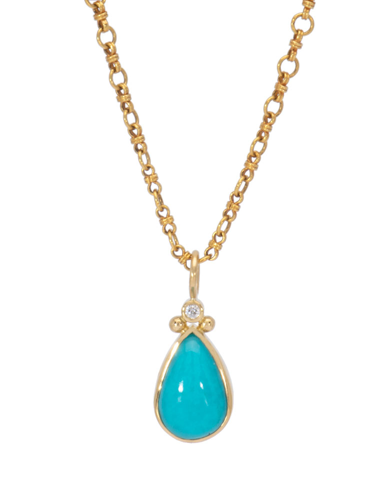 Chrysocolla Teardrop Pendant