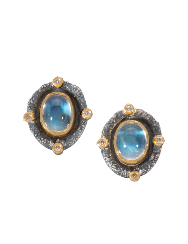 Moonstone Romanesque Studs