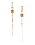 Caramel Diamond Chain Dangle Drops Main View