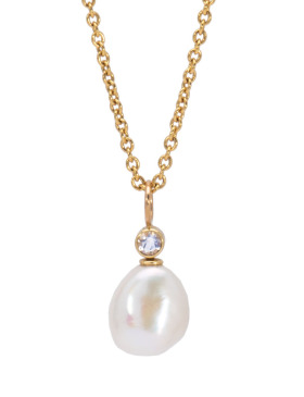Pearl and Moonstone Puff Pendant