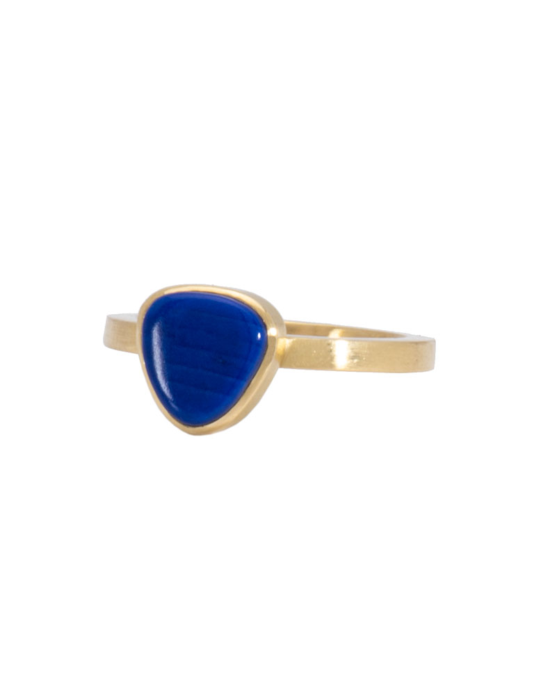 Lapis Triangle Be Mine Ring