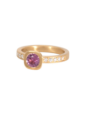 Pink Sapphire Cupcake Ring