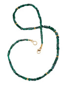 Emerald Crystal Bead Necklace Main View