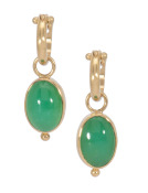 Simple Chrysoprase Oval Drops Main View