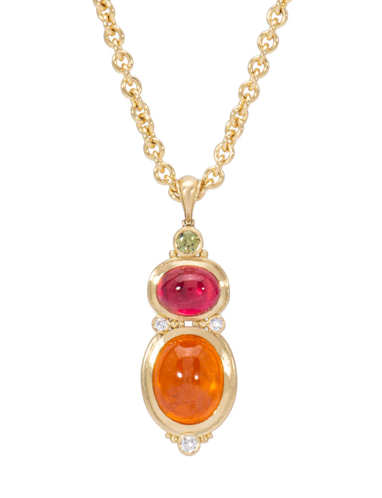 Spessartine Garnet Isis Pendant
