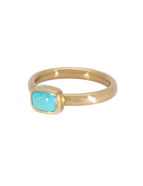 Dyer Blue Turquoise Ring