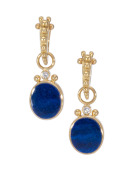 Polished Lapis Oval Drops Main View